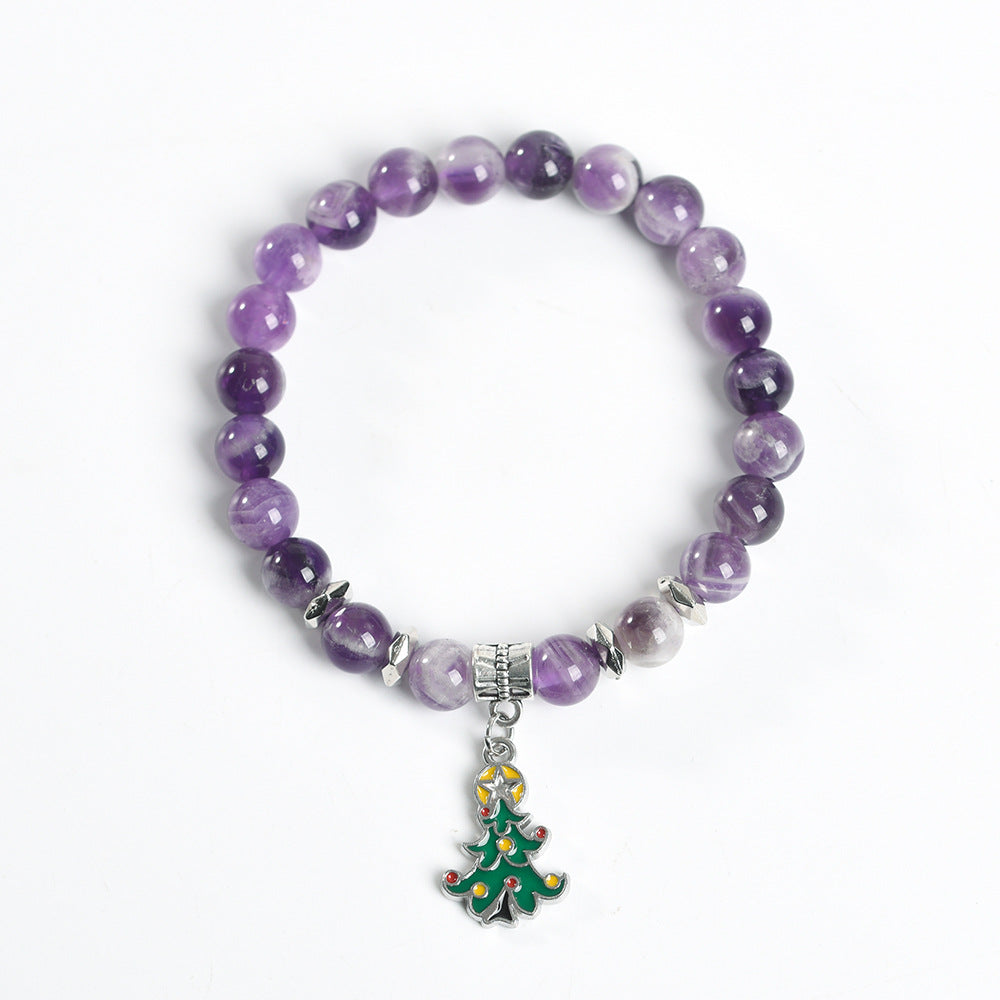 Christmas series creative Christmas tree colorful crystal creative Christmas bracelet trendy high-end bracelet