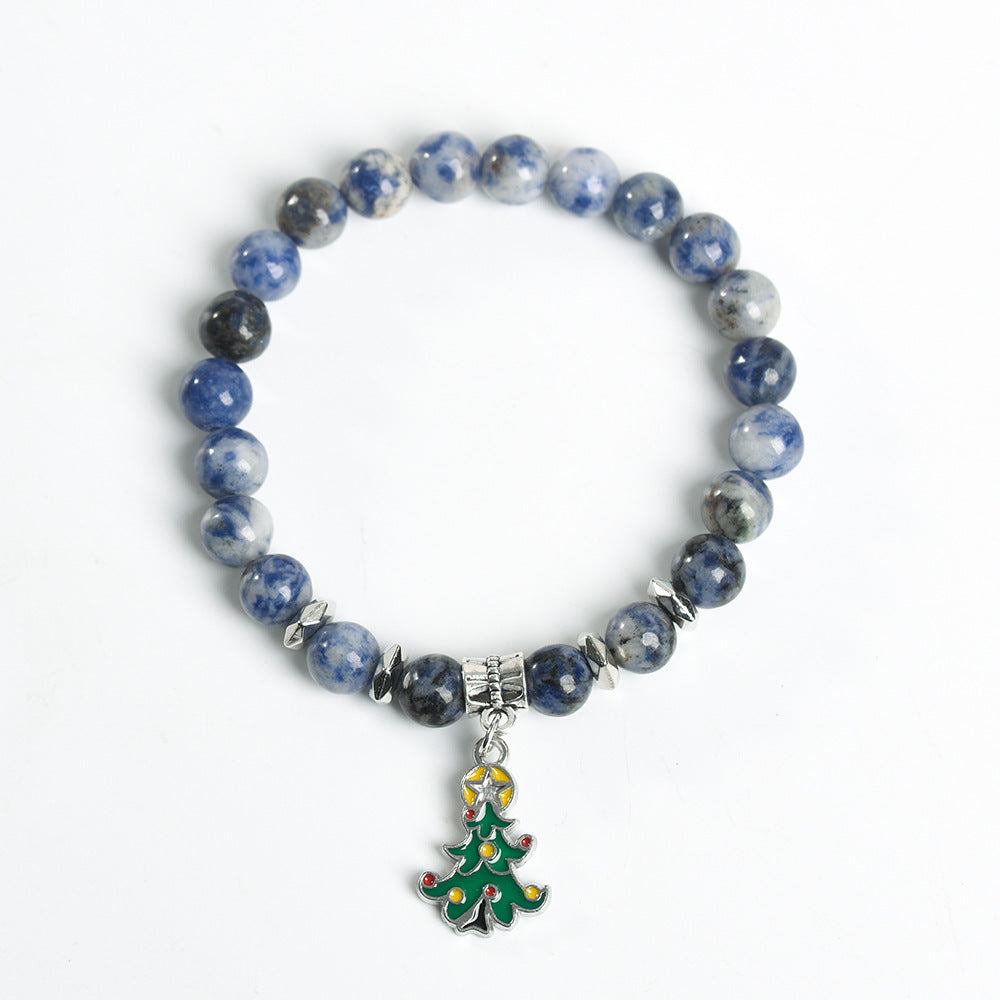 Christmas series creative Christmas tree colorful crystal creative Christmas bracelet trendy high-end bracelet