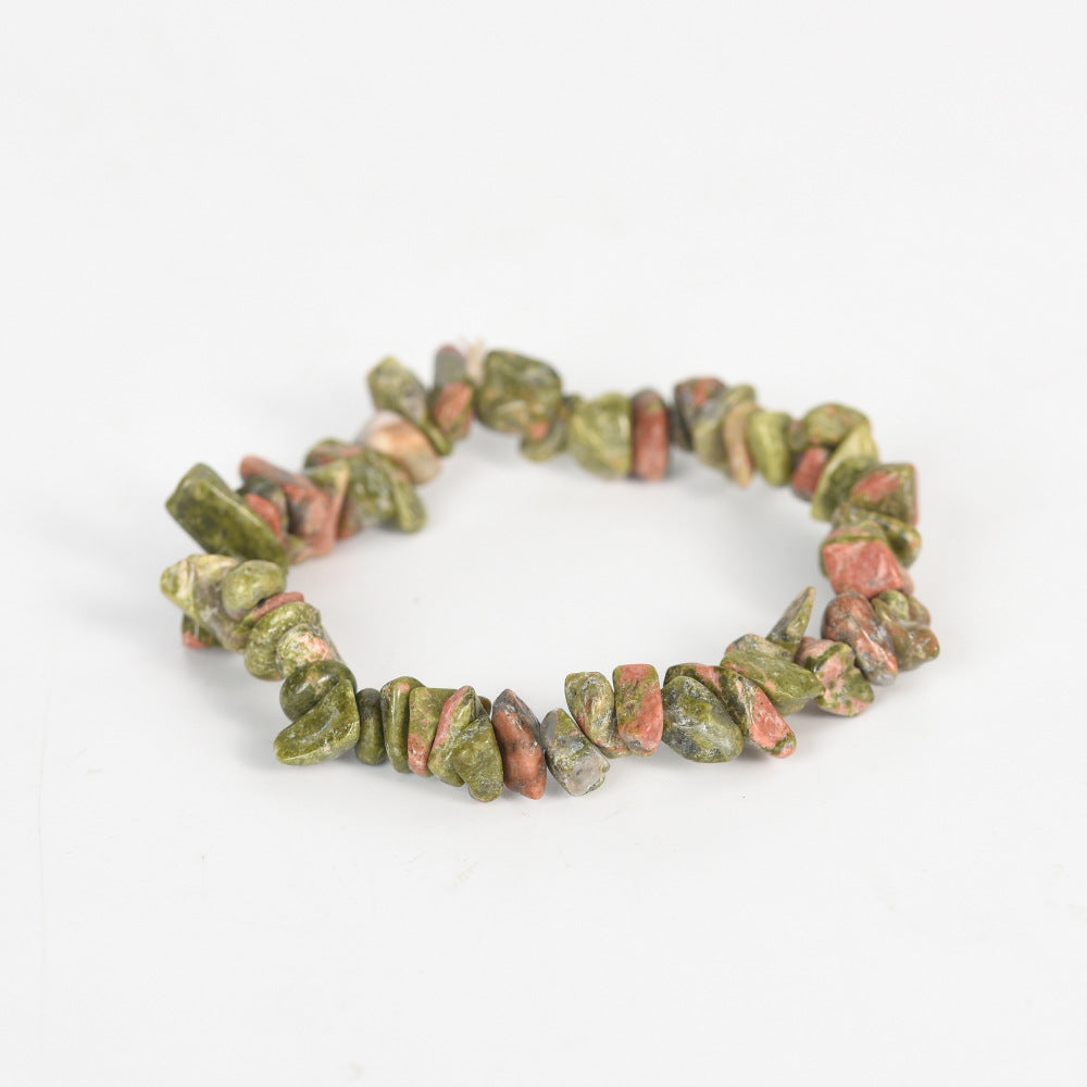 New hot selling natural crystal mixed irregular gravel bracelet for women handmade