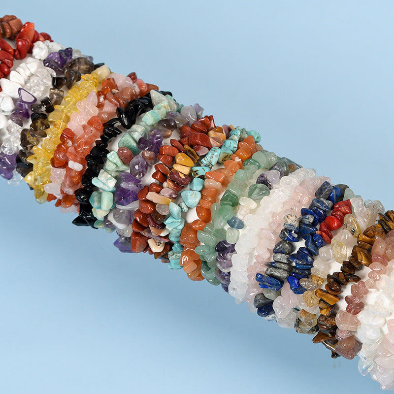 New hot selling natural crystal mixed irregular gravel bracelet for women handmade