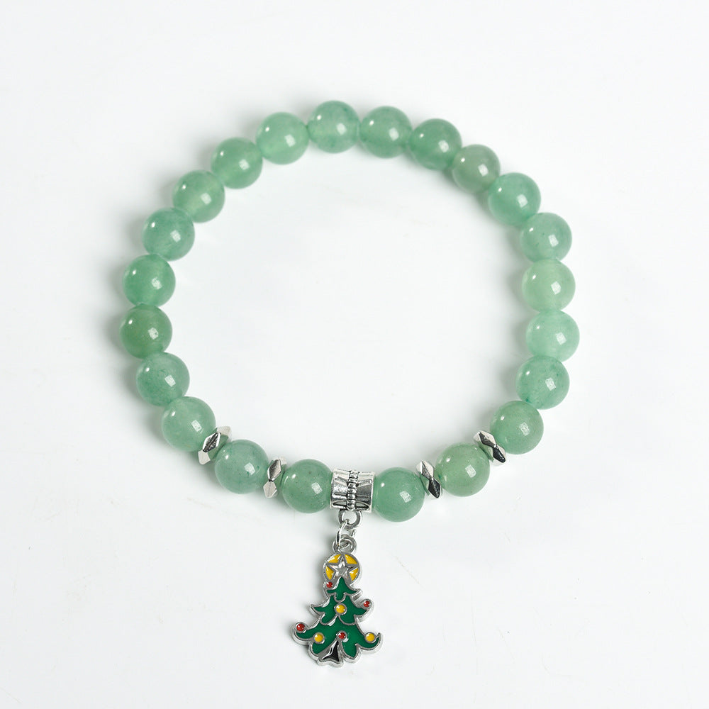Christmas series creative Christmas tree colorful crystal creative Christmas bracelet trendy high-end bracelet