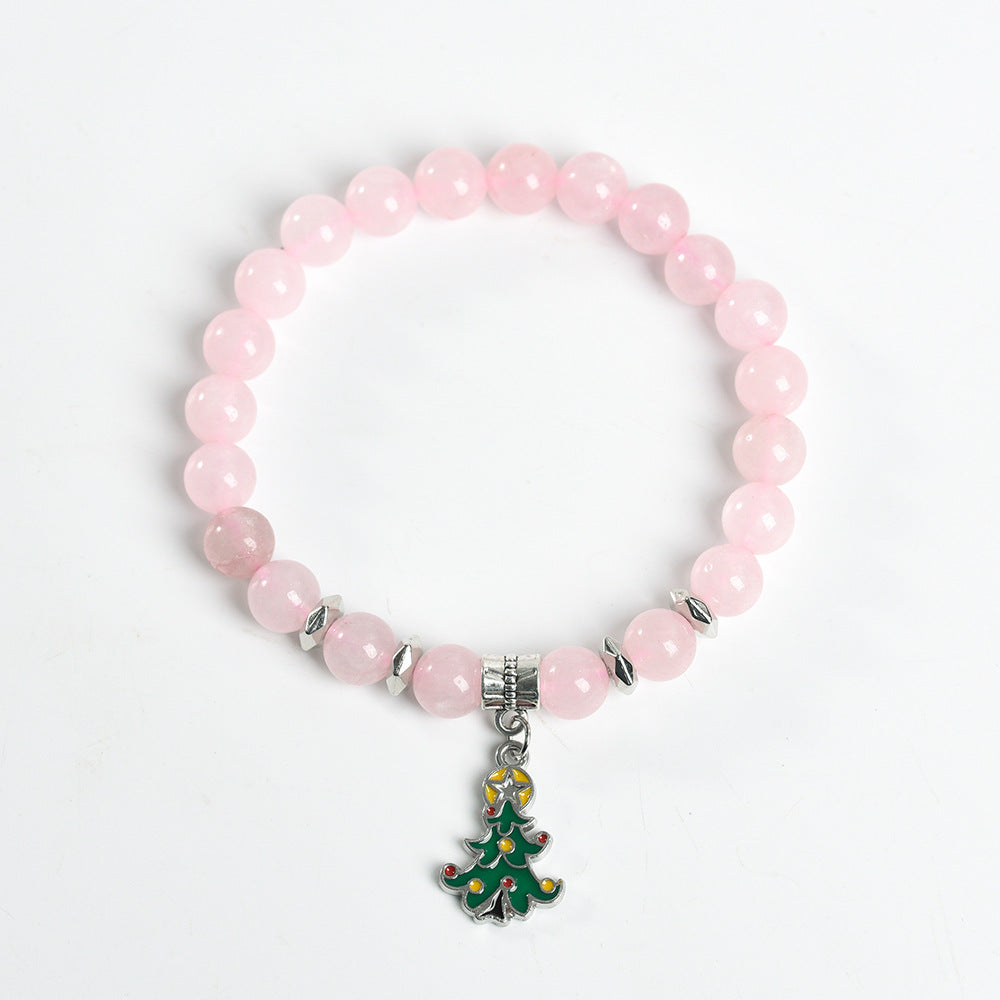 Christmas series creative Christmas tree colorful crystal creative Christmas bracelet trendy high-end bracelet