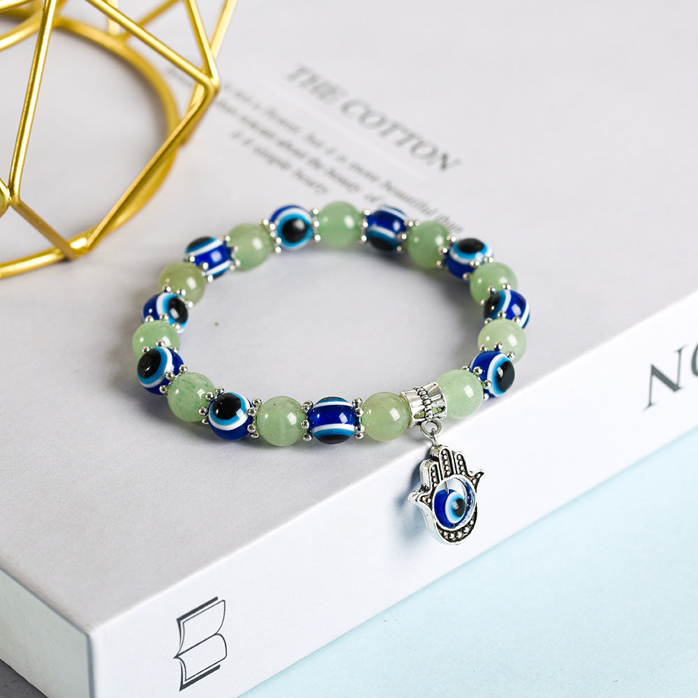 New Devil's Palm Time Gem Bracelet European and American Fashion Retro Braided Leather Bracelet Ornament
