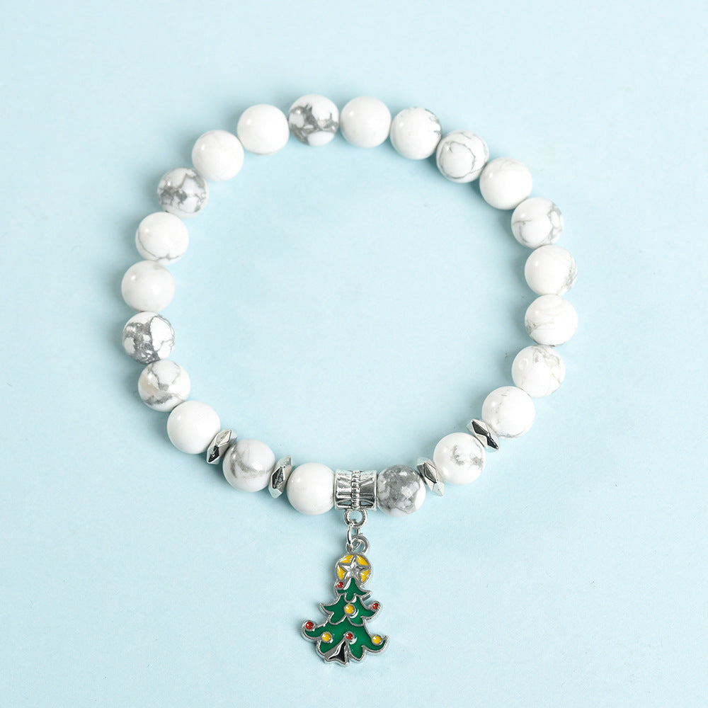 Christmas series creative Christmas tree colorful crystal creative Christmas bracelet trendy high-end bracelet