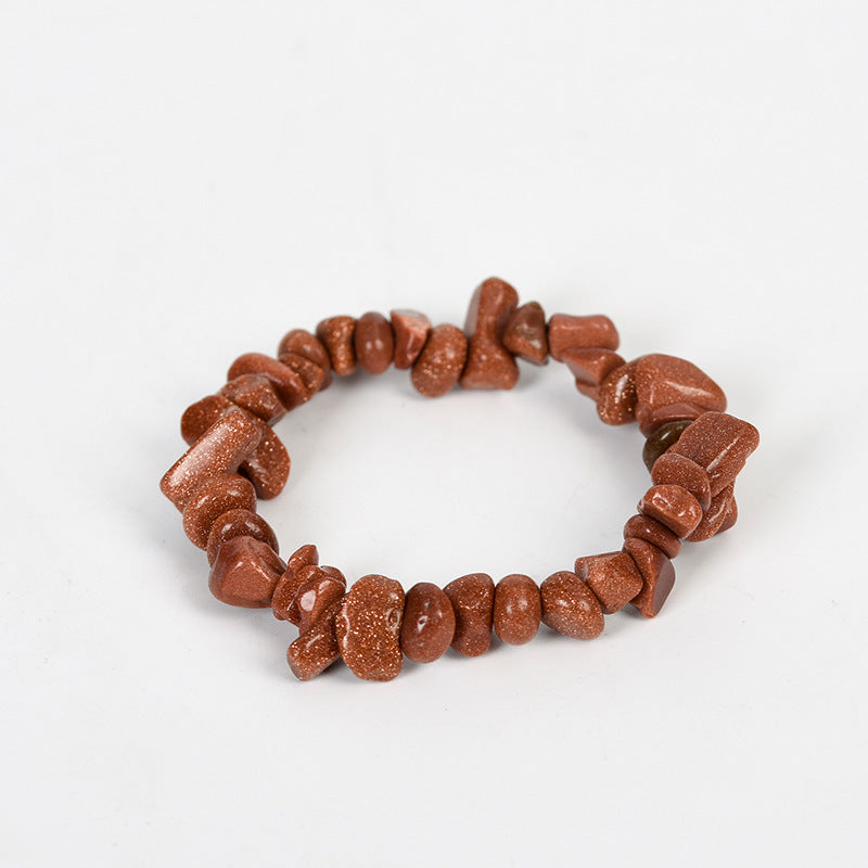 New hot selling natural crystal mixed irregular gravel bracelet for women handmade
