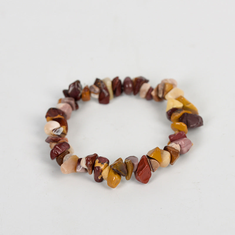New hot selling natural crystal mixed irregular gravel bracelet for women handmade