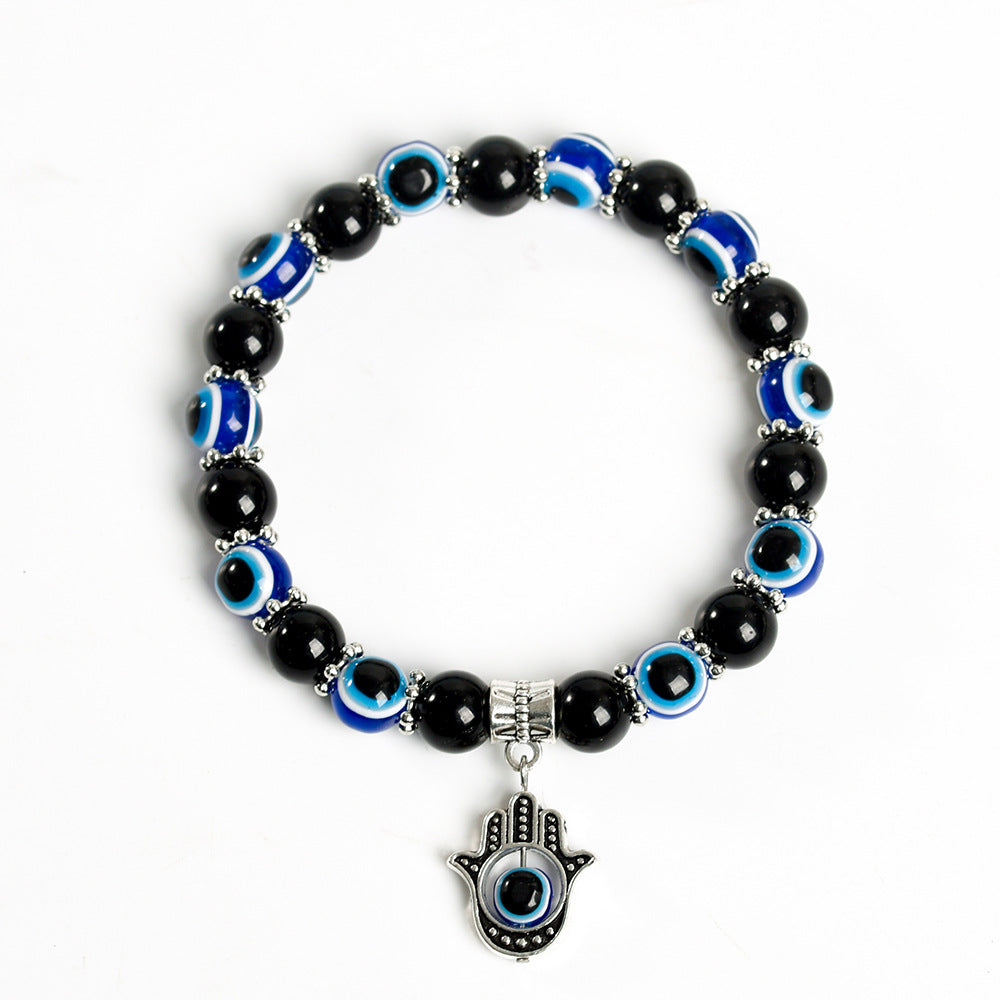 New Devil's Palm Time Gem Bracelet European and American Fashion Retro Braided Leather Bracelet Ornament