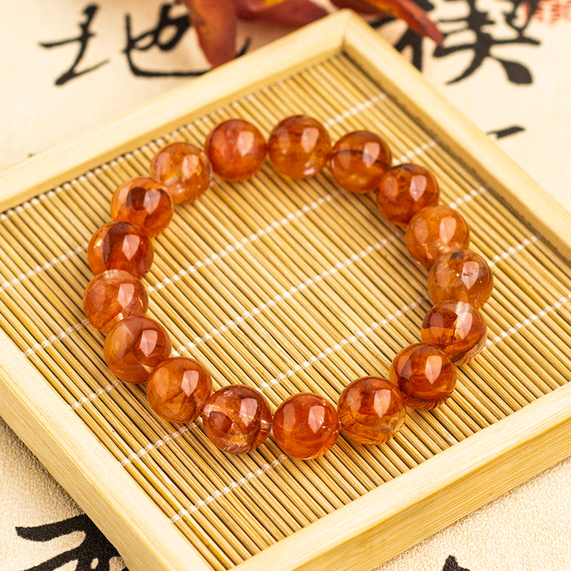 <You's jewelry>Exclusively customized red plastic flower bracelet(11+)