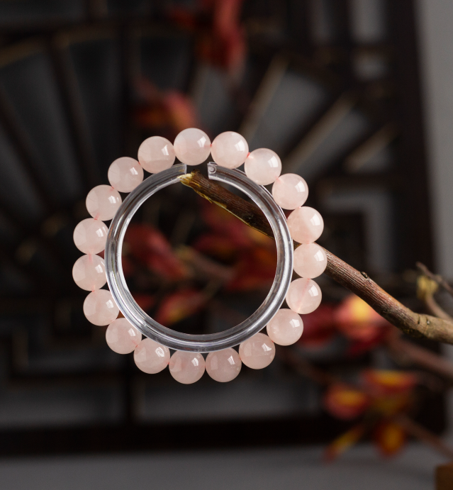 <You's jewelry>Exclusive customized rose quartz bracelet (10+)