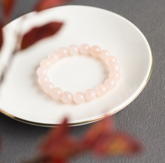 <You's jewelry>Exclusive customized rose quartz bracelet (10+)