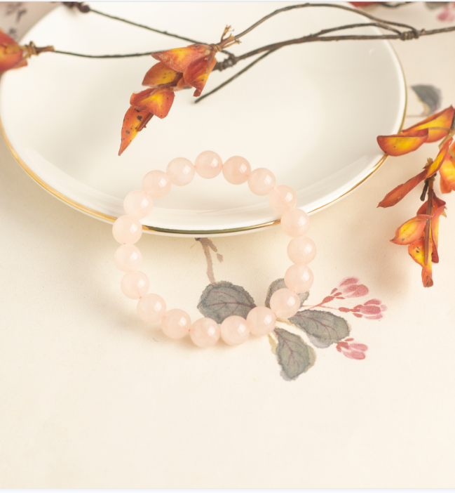 <You's jewelry>Exclusive customized rose quartz bracelet (10+)