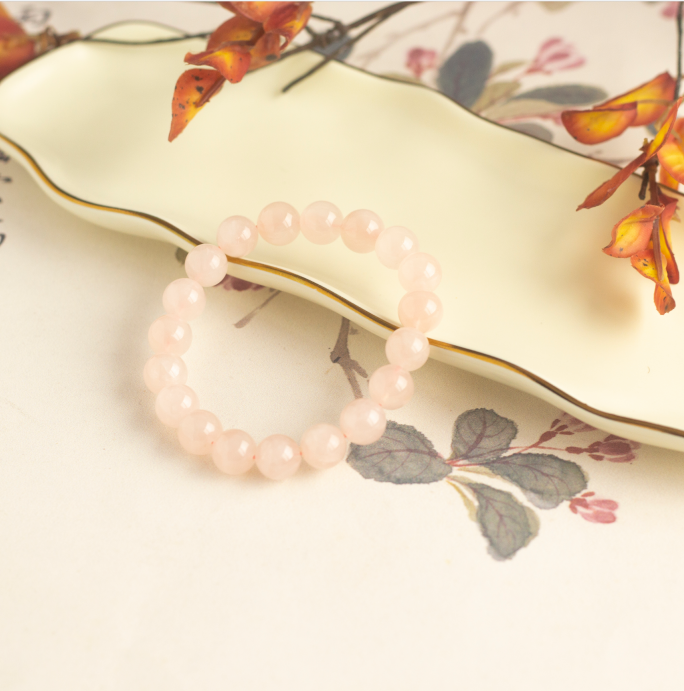 <You's jewelry>Exclusive customized rose quartz bracelet (10+)