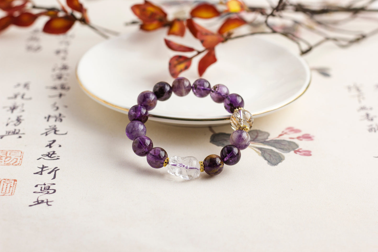 <You's jewelry>Exclusive customized purple ghost bracelet (12+)