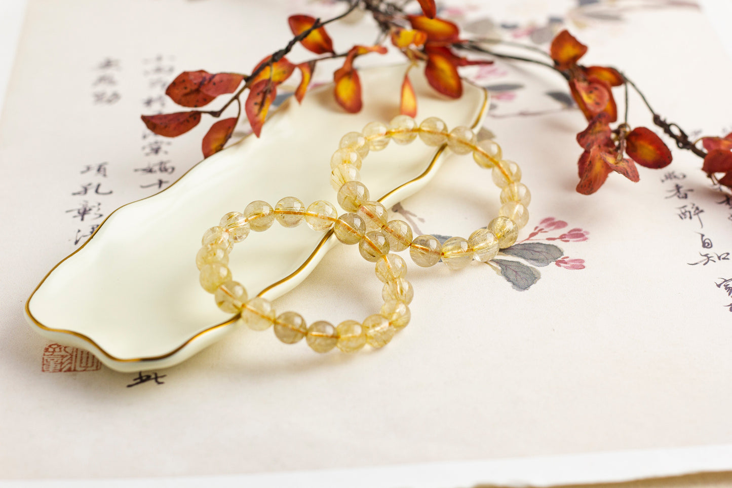 <You's jewelry>Exclusive customized golden crystal bracelet (11+)