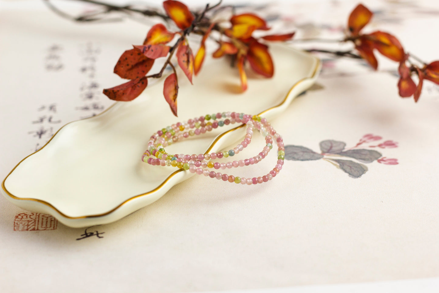 <You's jewelry>Exclusive customized tourmaline multi-circle bracelet (3+)