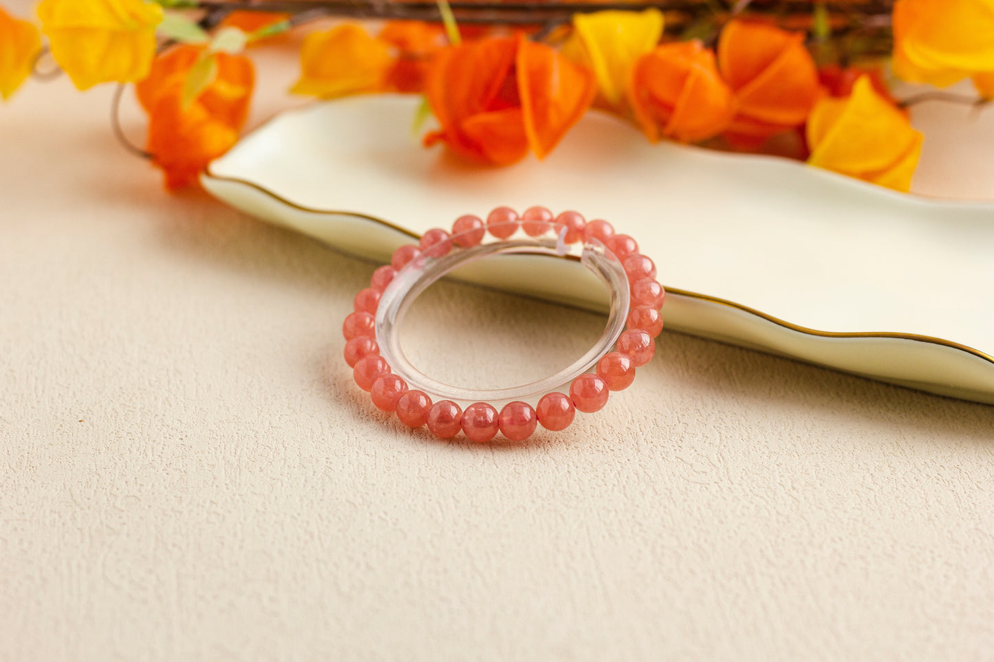 <You's jewelry>Exclusive customized rhodolite bracelet (7+)