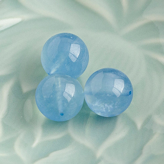 <You's jewelry>Exclusively customized aquamarine single beads （16+）