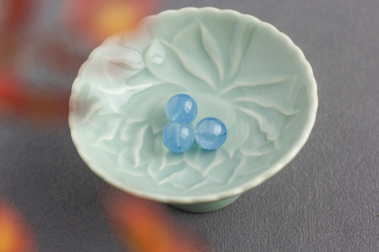 <You's jewelry>Exclusively customized aquamarine single beads （16+）