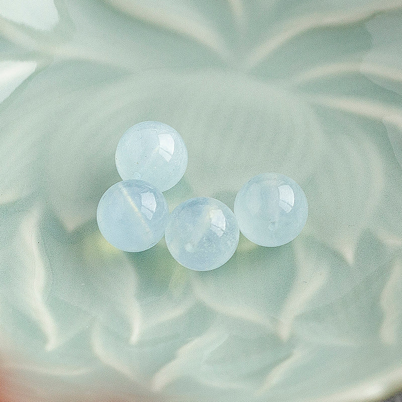 <You's jewelry>Exclusive customized aquamarine single beads (10+)