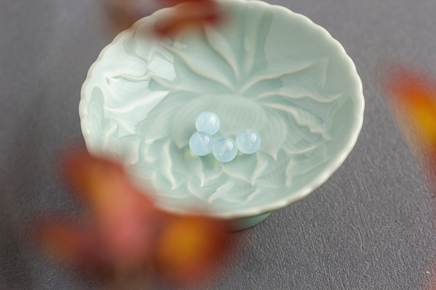 <You's jewelry>Exclusive customized aquamarine single beads (10+)