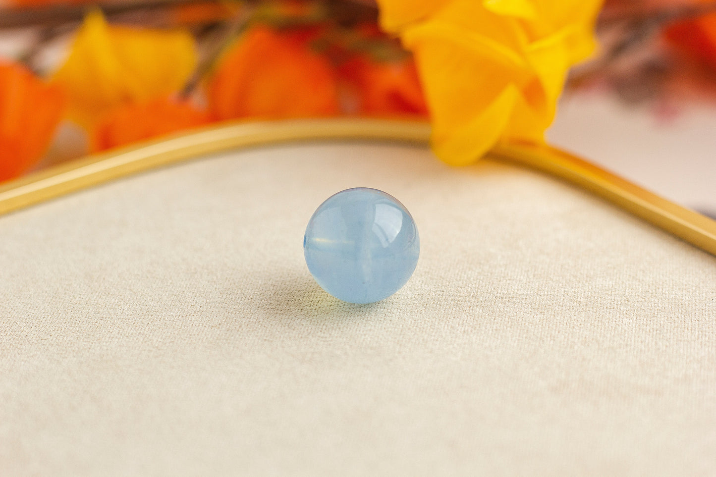 <You's jewelry>Exclusive customized aquamarine single bead (17+)