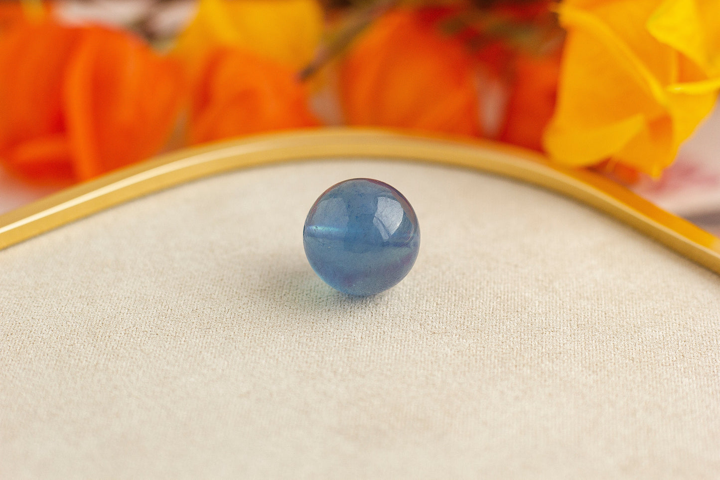 <You's jewelry>Exclusive customized devil blue aquamarine single bead (16+)