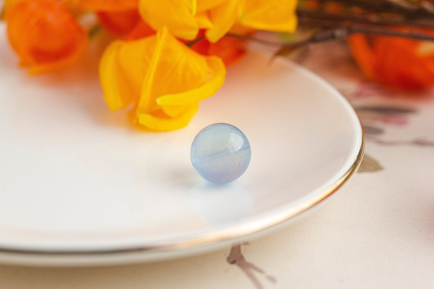 <You's jewelry>Exclusively customized aquamarine single beads （16+）