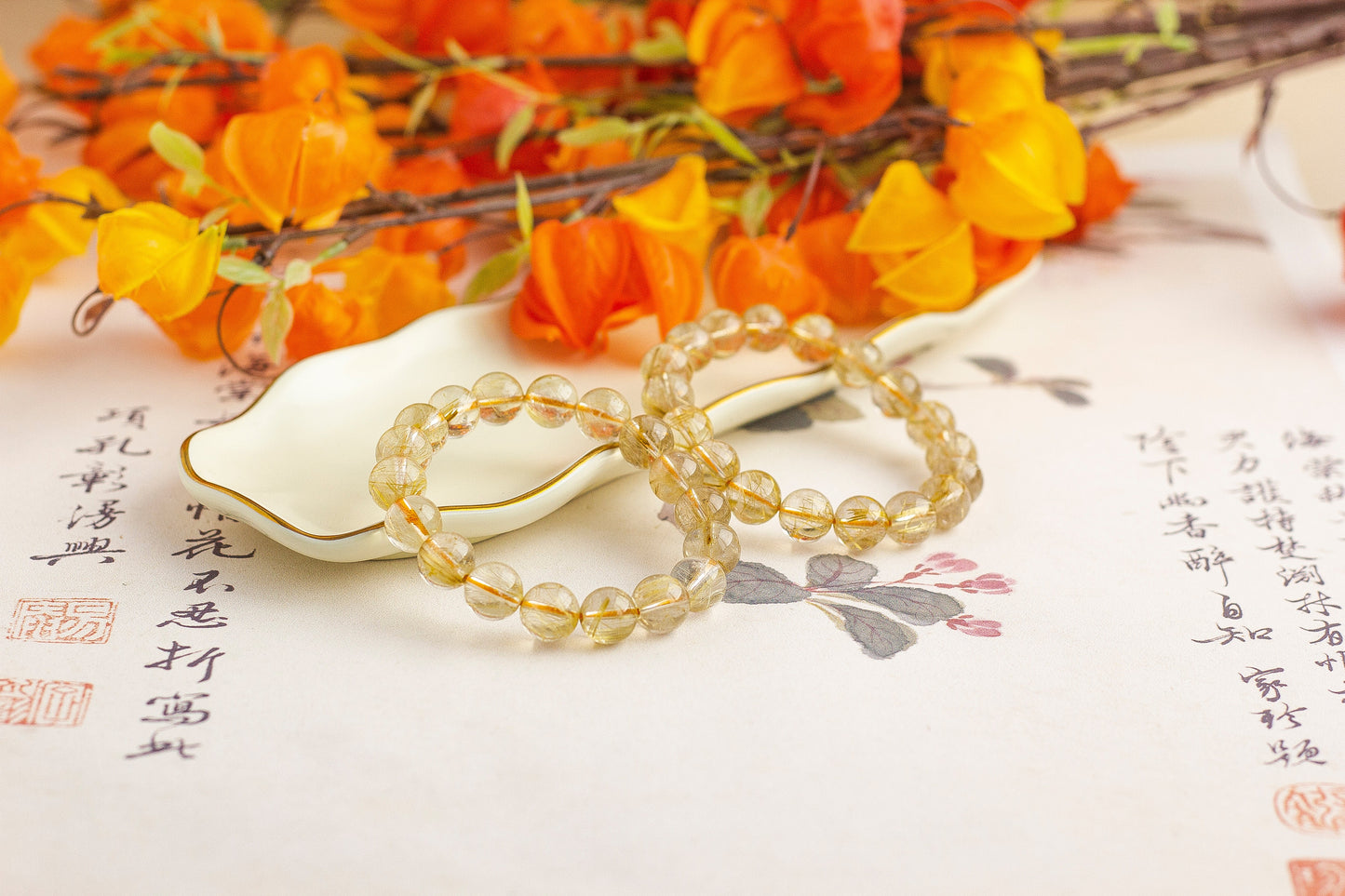 <You's jewelry>Exclusive customized golden crystal bracelet (11+)