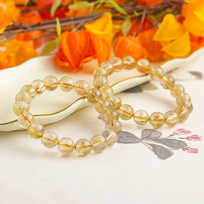 <You's jewelry>Exclusive customized golden crystal bracelet (11+)