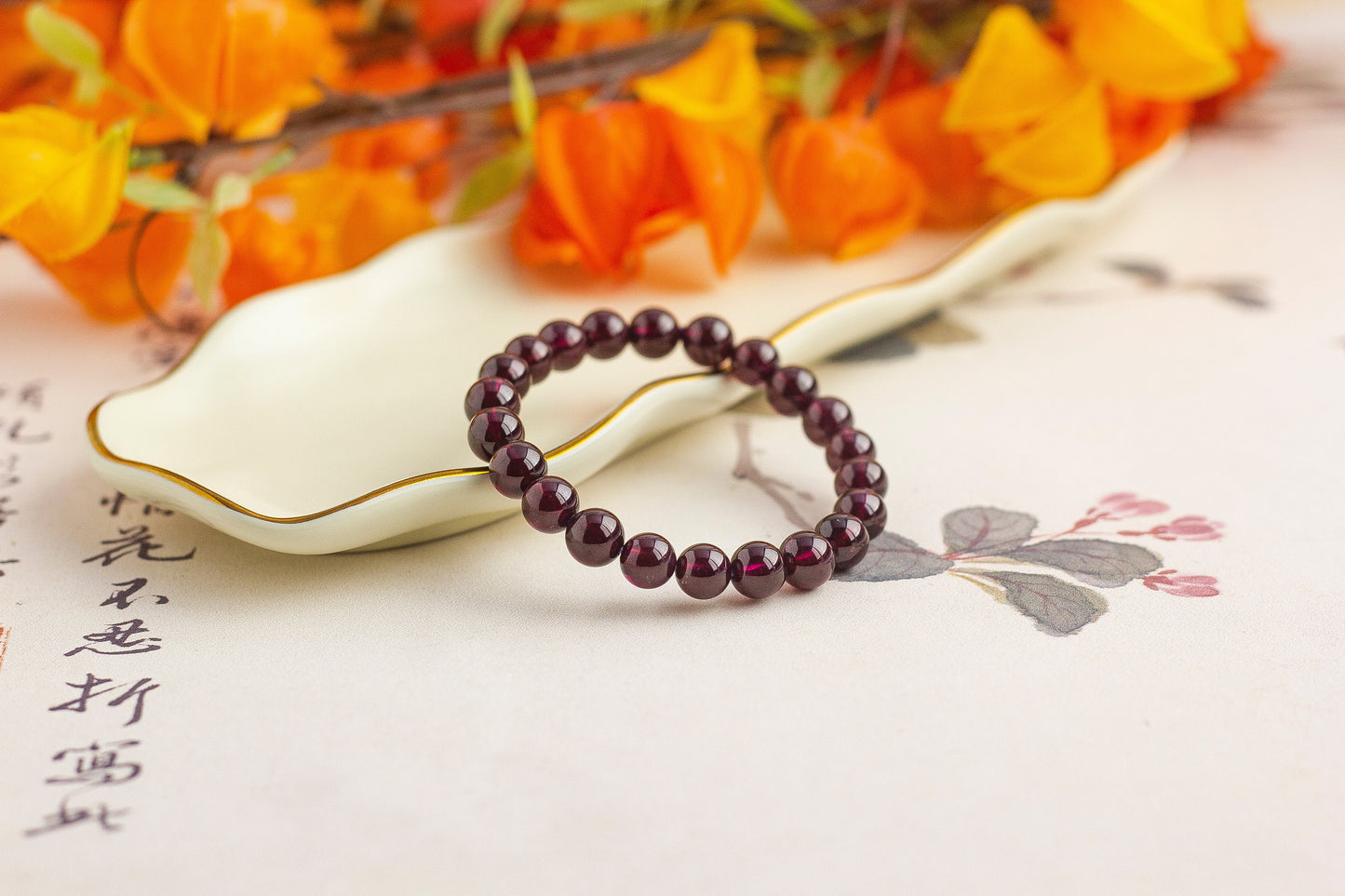 <You's jewelry>Exclusive customized garnet bracelet (8+)