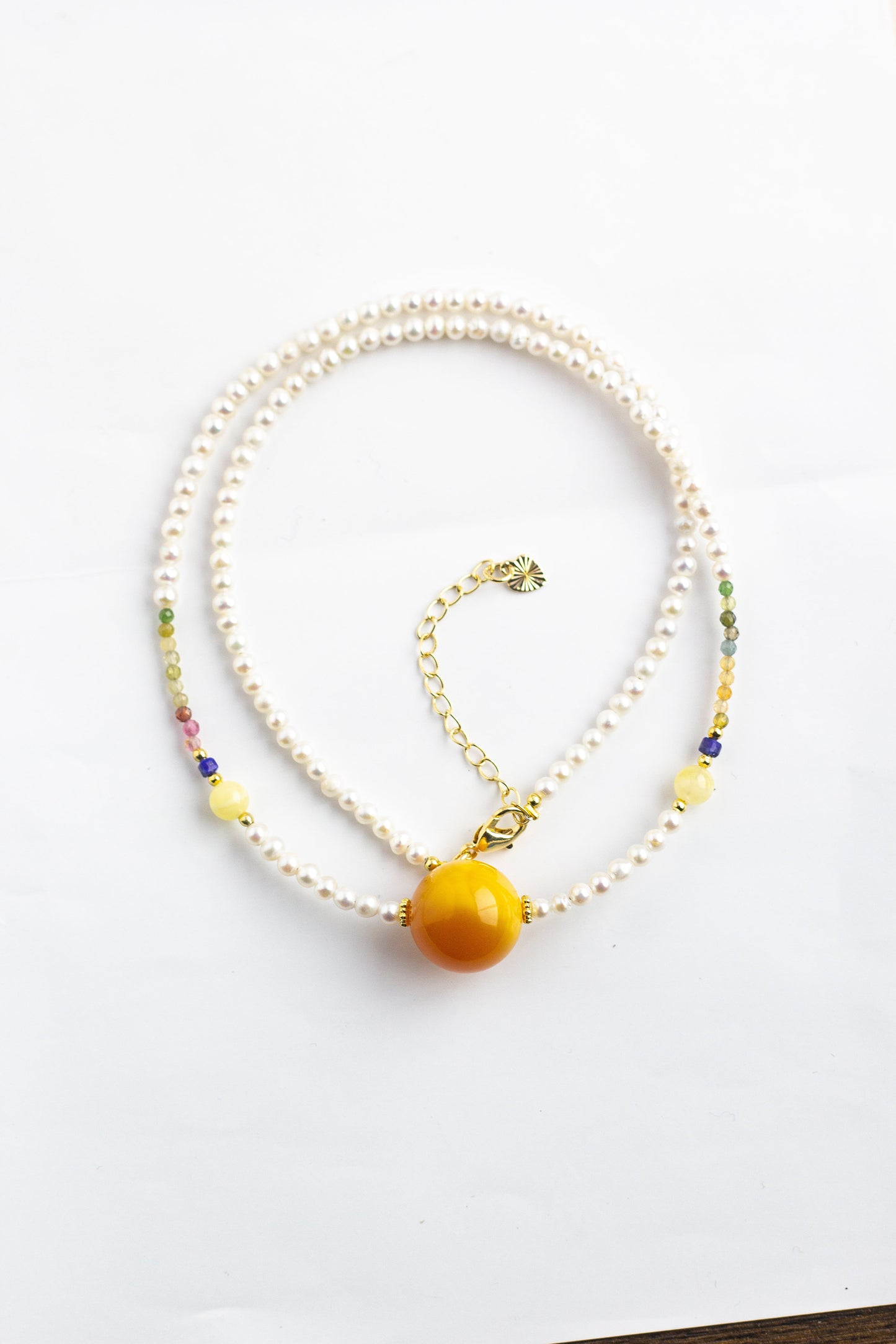 <You's jewelry>Exclusive customized beeswax pearl necklace