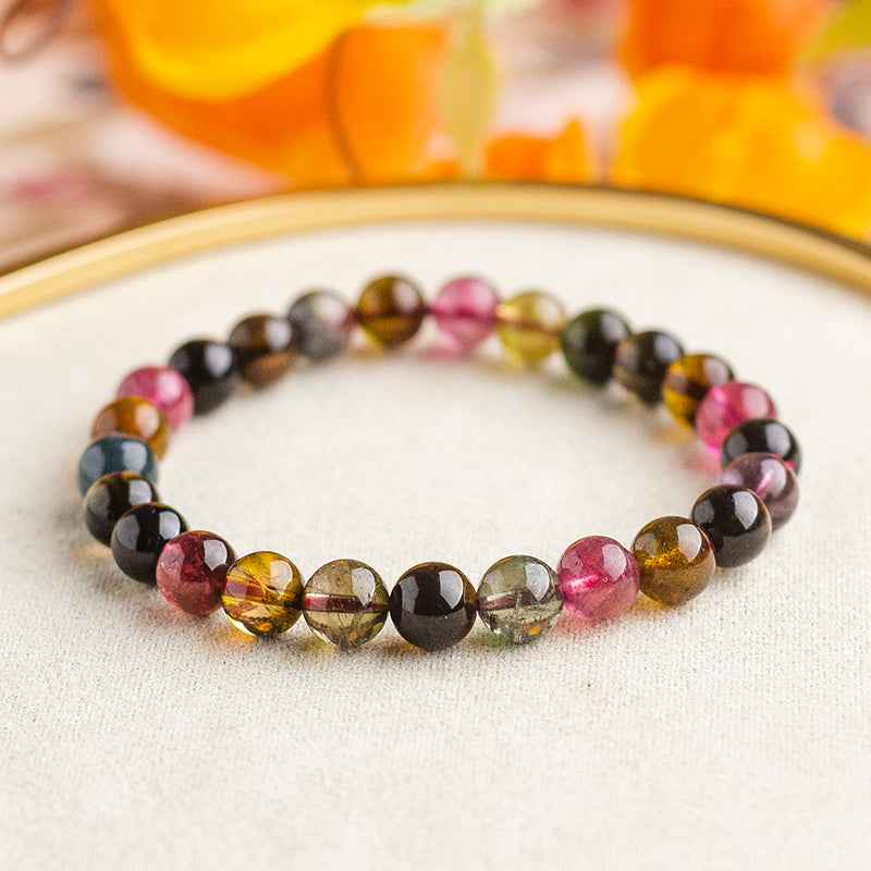 <You's jewelry>Exclusive customized old material tourmaline bracelet (7+)