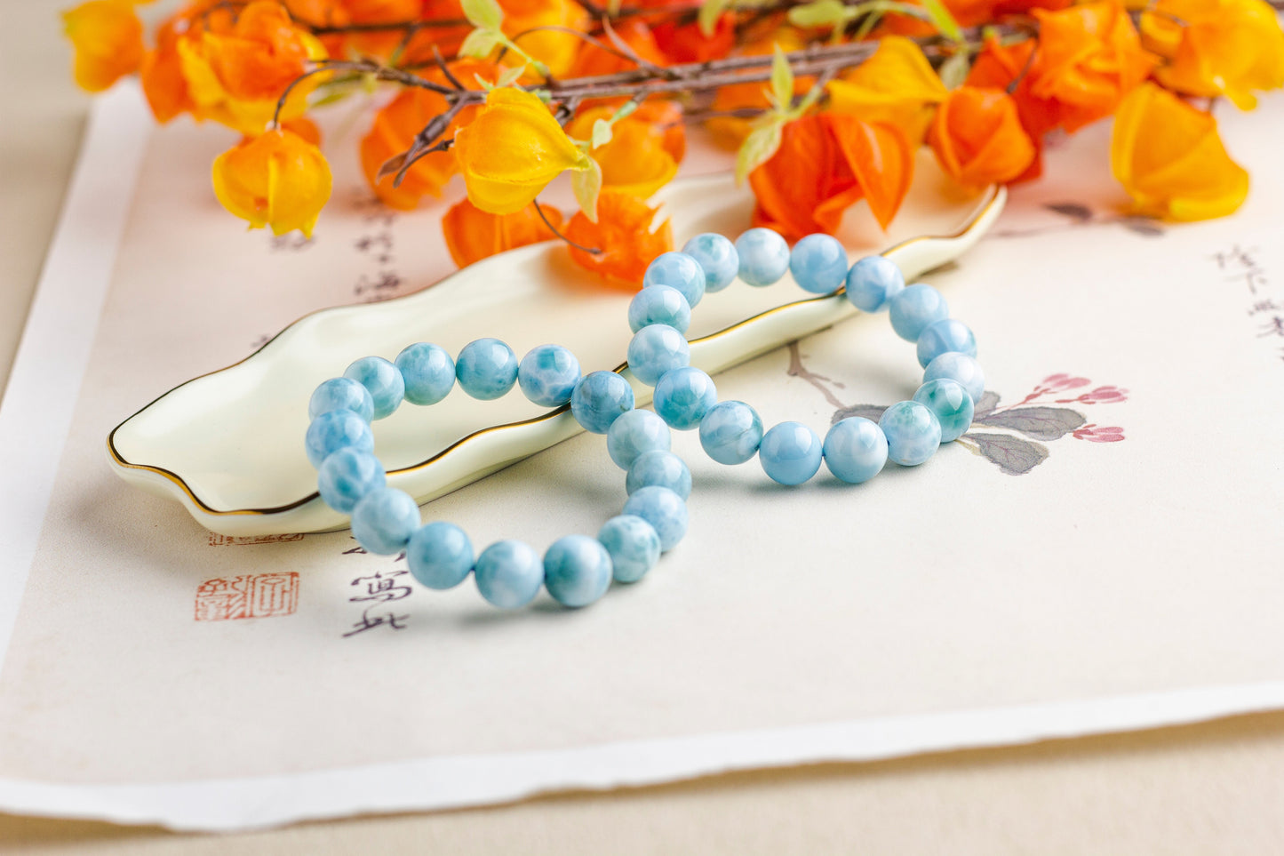 <You's jewelry>Exclusive customized sea grain stone bracelet (13+)