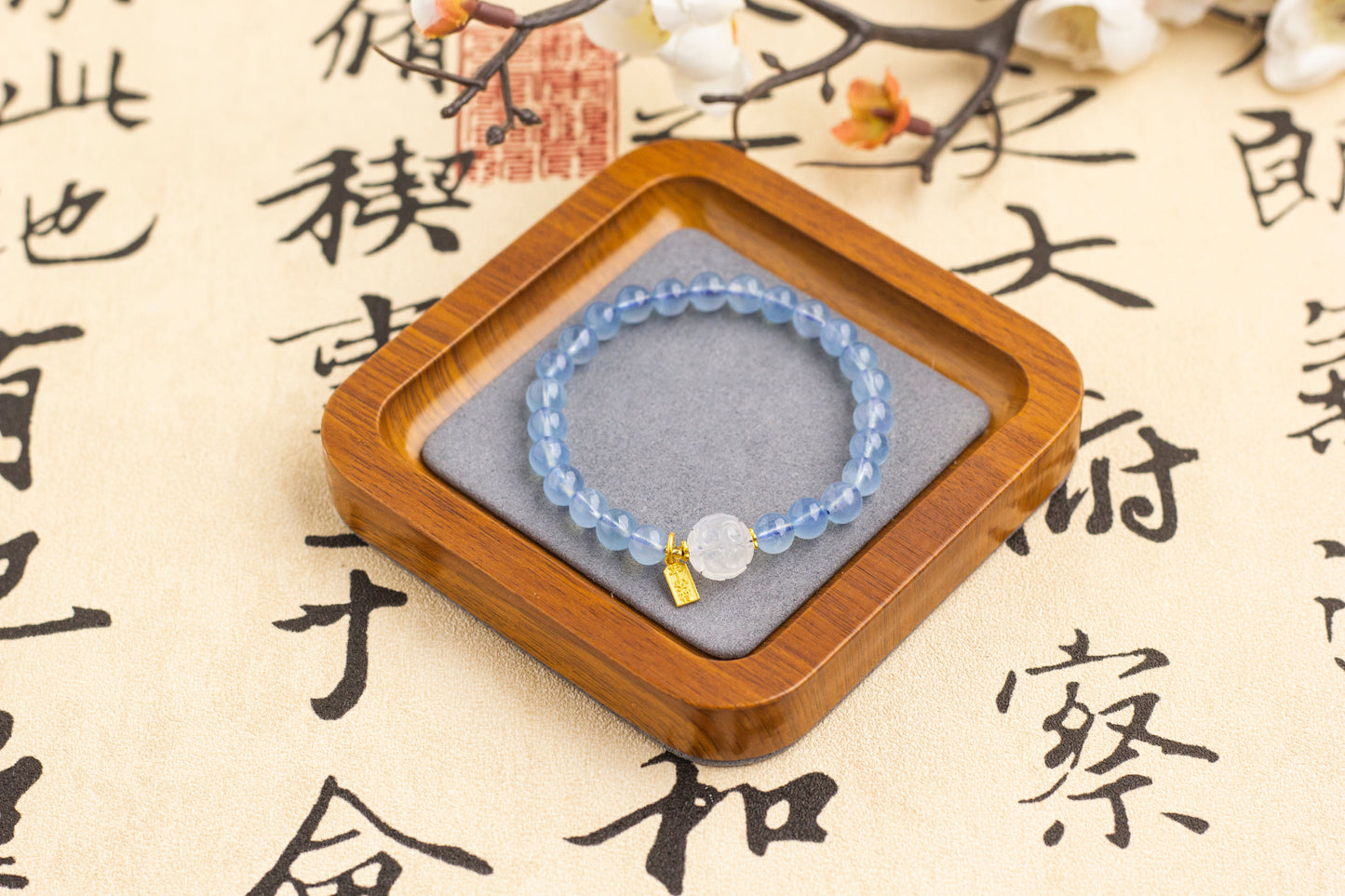 <You's jewelry>Exclusive customized aquamarine bracelet