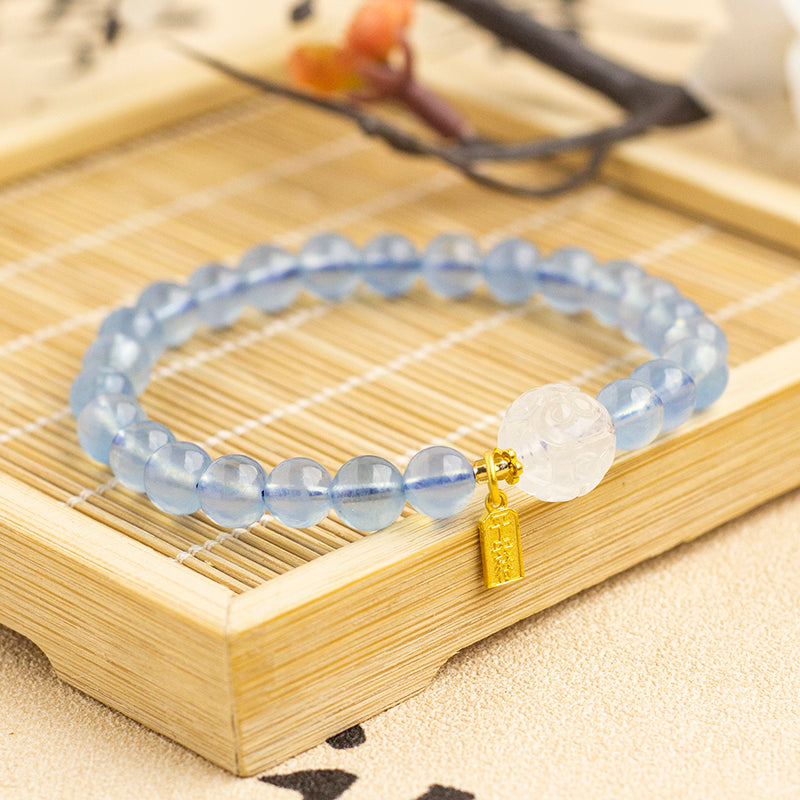 <You's jewelry>Exclusive customized aquamarine bracelet