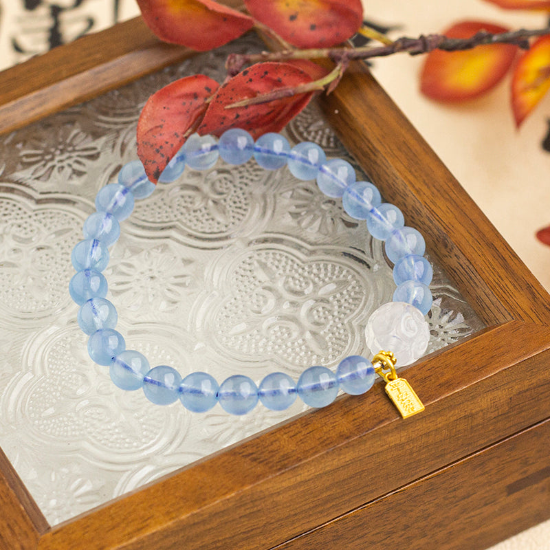 <You's jewelry>Exclusive customized aquamarine bracelet