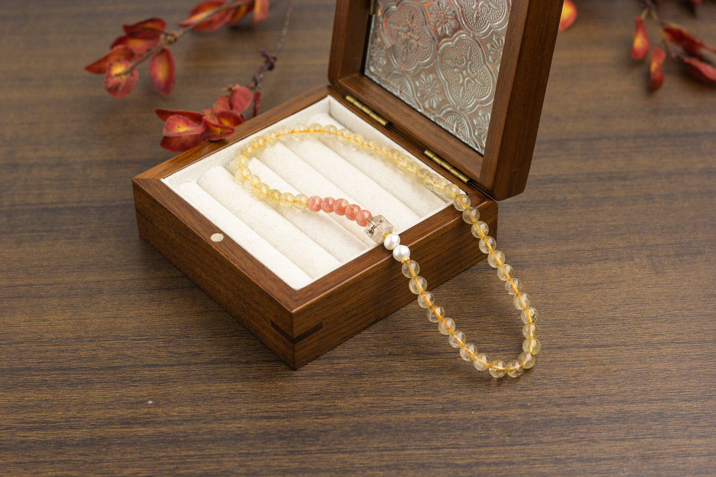 <You's jewelry>Exclusive customized Gold Titanium crystalbracelet