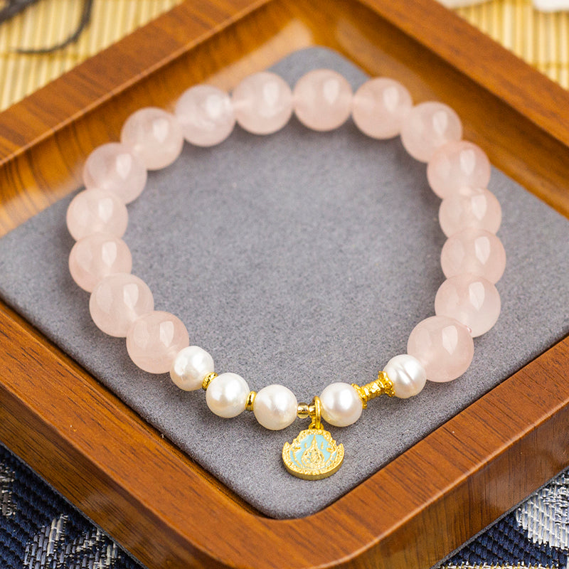 <You's jewelry>Exclusive customized rose quartz bracelet