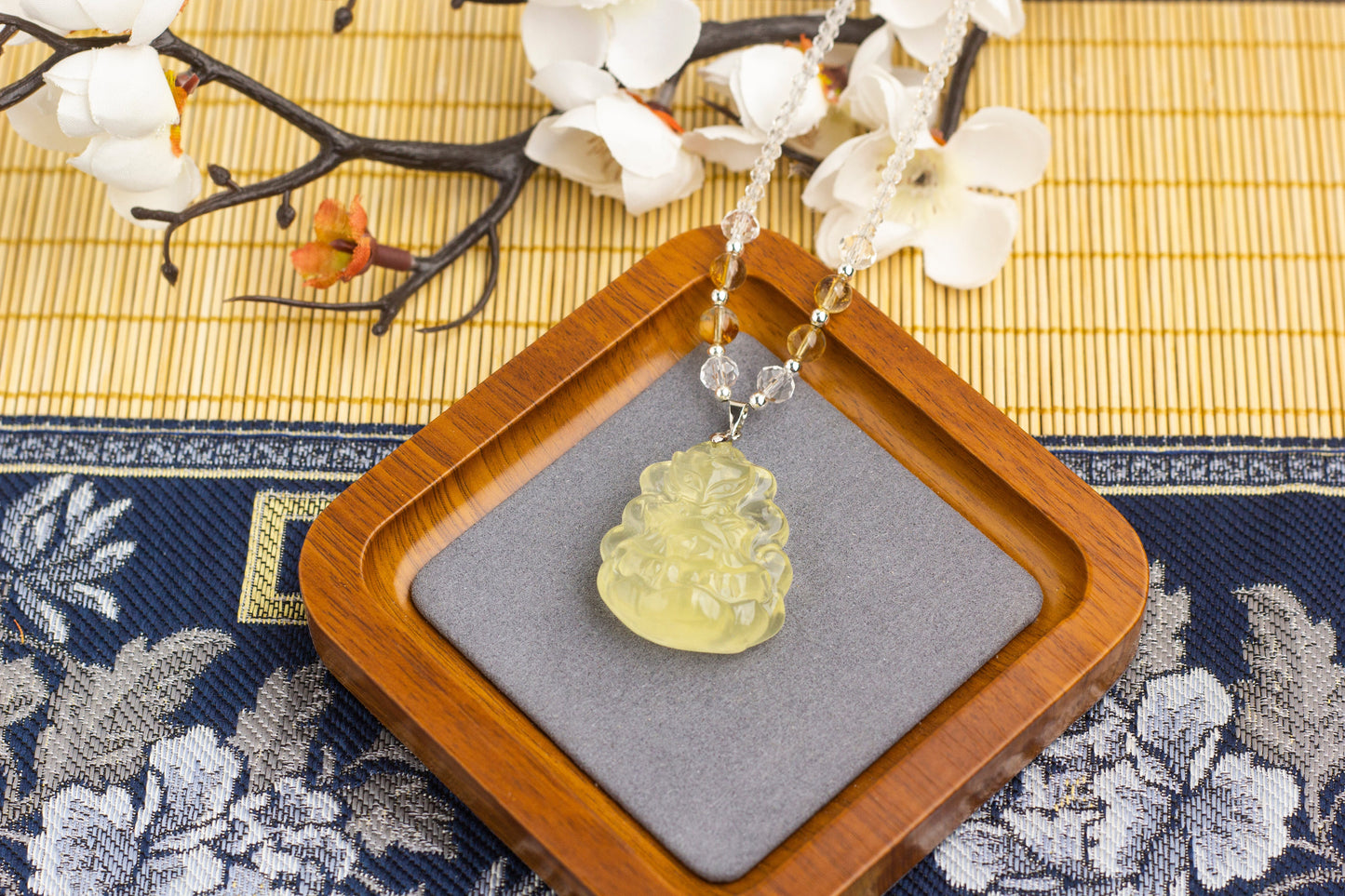 <You's jewelry>Exclusive customized citrine nine-tails necklace