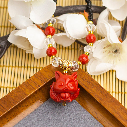 <You's jewelry>Exclusive customized cinnabar little fox