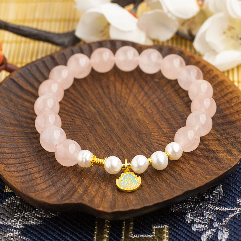 <You's jewelry>Exclusive customized rose quartz bracelet