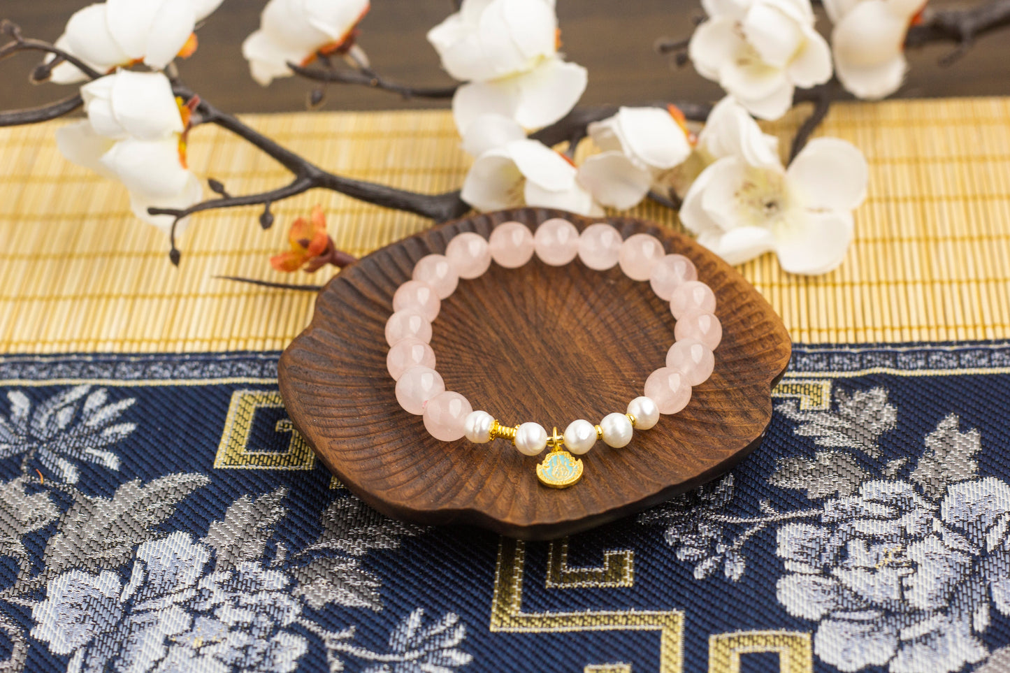 <You's jewelry>Exclusive customized rose quartz bracelet