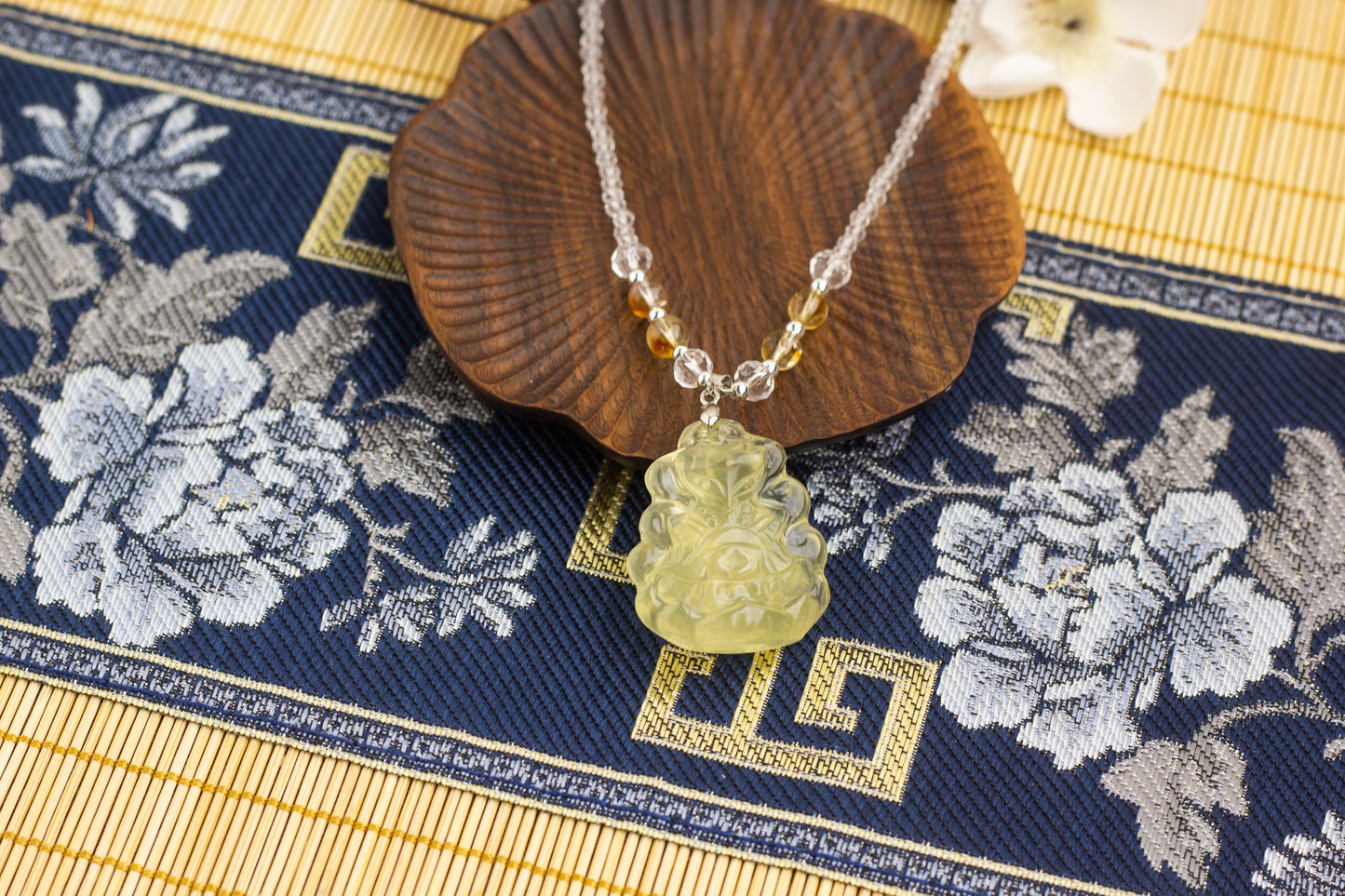 <You's jewelry>Exclusive customized citrine nine-tails necklace