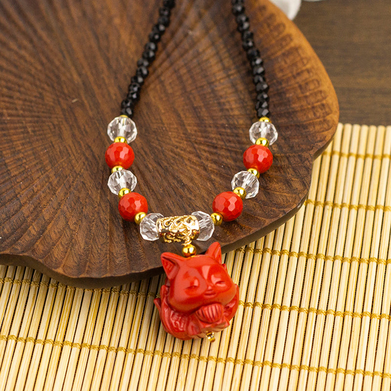 <You's jewelry>Exclusive customized cinnabar little fox