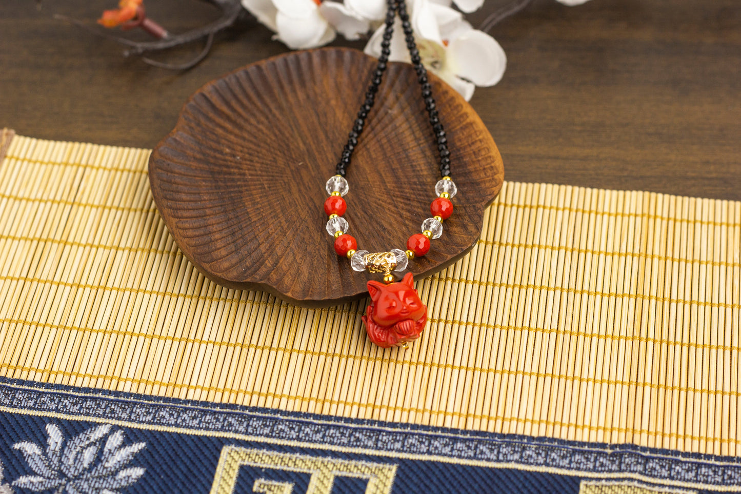 <You's jewelry>Exclusive customized cinnabar little fox