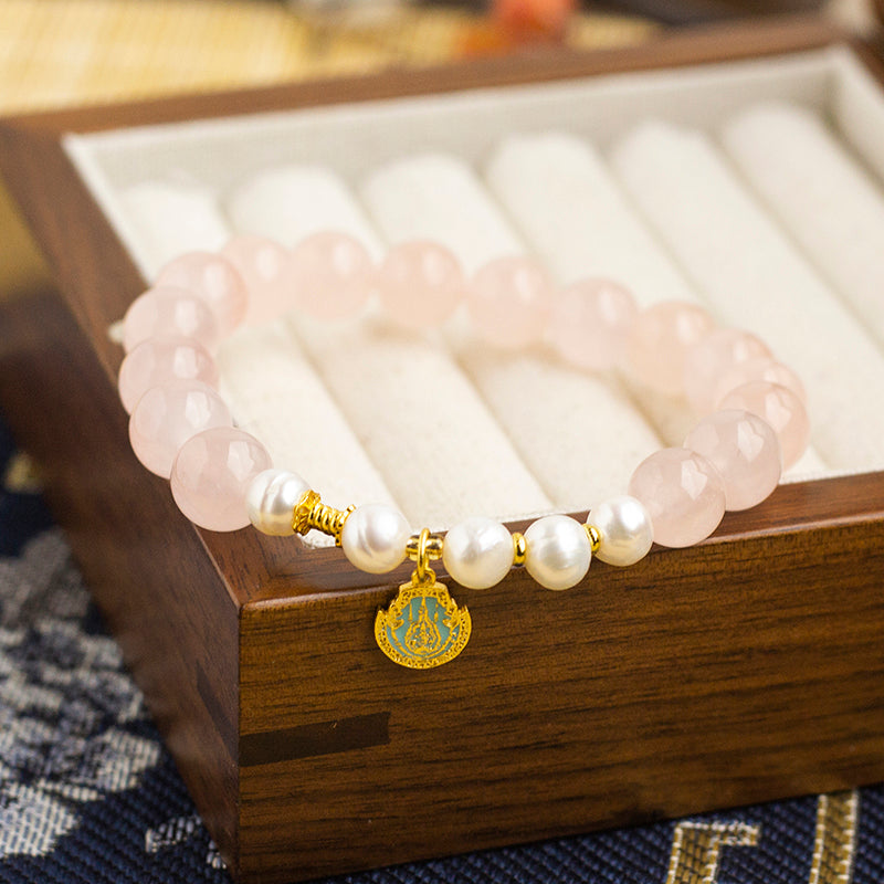 <You's jewelry>Exclusive customized rose quartz bracelet