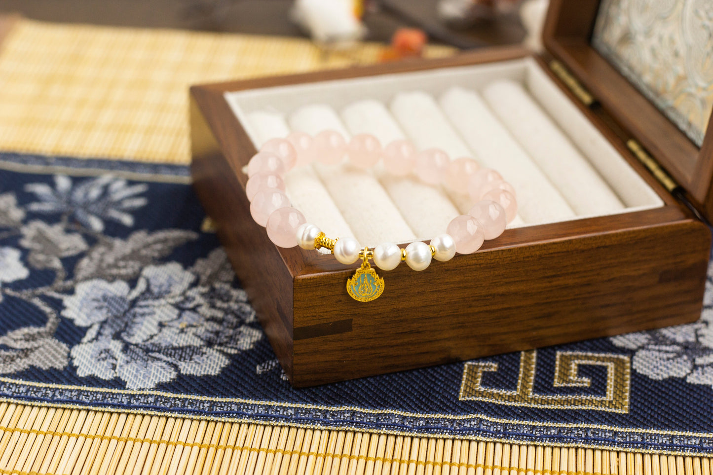 <You's jewelry>Exclusive customized rose quartz bracelet