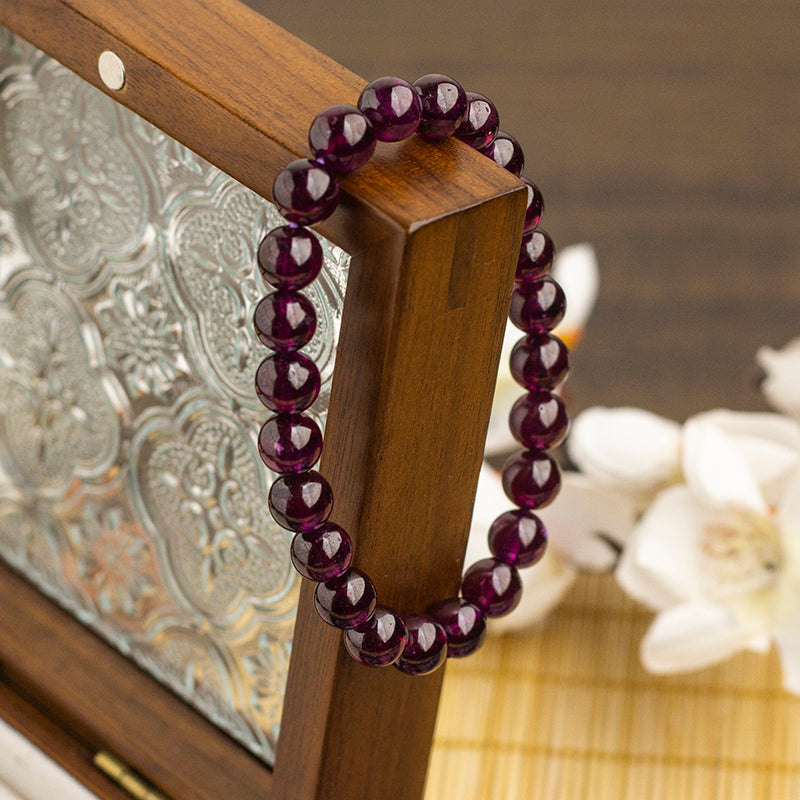 <You's jewelry>Exclusive customized garnet bracelet（7+）