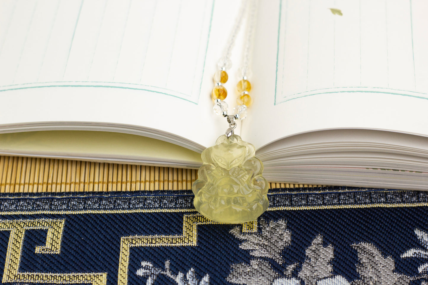 <You's jewelry>Exclusive customized citrine nine-tails necklace