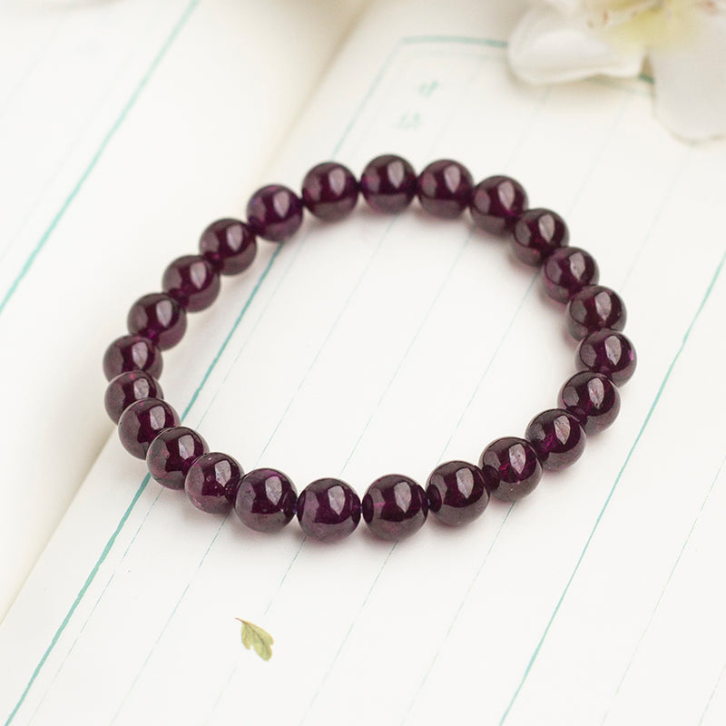 <You's jewelry>Exclusive customized garnet bracelet（7+）